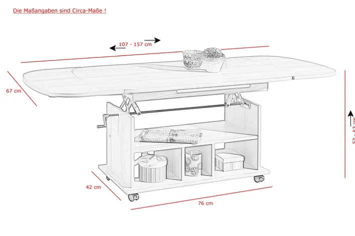 Couchtisch BABSI III weiß