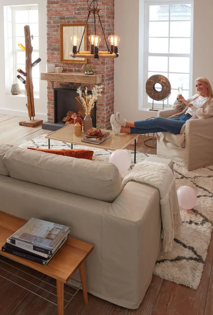 Couchtisch BRODY Wiener Geflecht