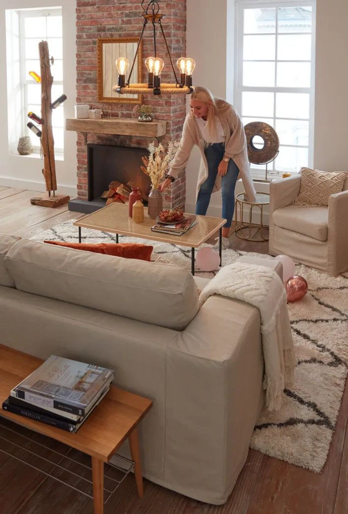 Couchtisch BRODY Wiener Geflecht