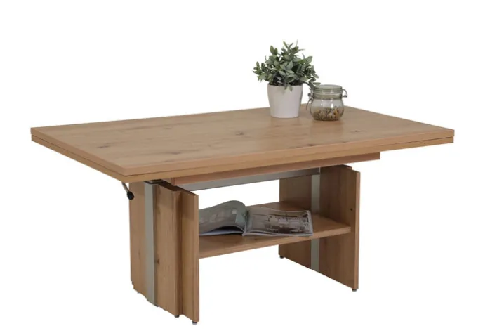 Couchtisch BRUCE 110-177 x 53-69 x 68 cm Artisan Eiche