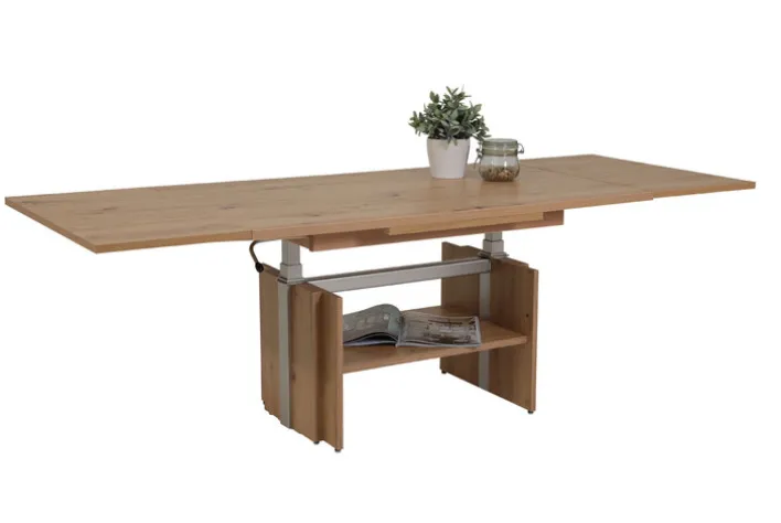 Couchtisch BRUCE 110-177 x 53-69 x 68 cm Artisan Eiche