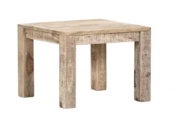 Couchtisch CHASE 60 x 60 cm Mango massiv/schwarz