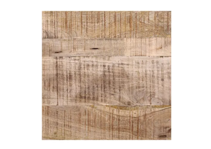 Couchtisch CHASE 60 x 60 cm Mango massiv/schwarz