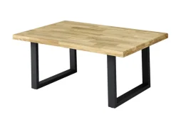 Couchtisch CHRISTIAN Eiche massiv/schwarz