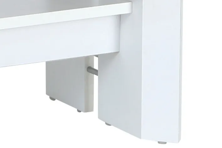 Couchtisch DARIO 110-180 x 68 cm weiß