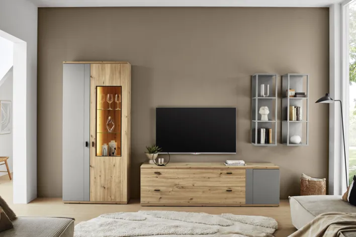 Couchtisch FINA 110x65 cm braun/grau