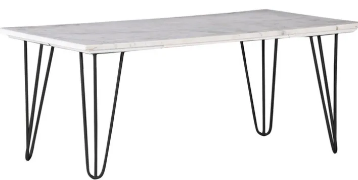 Couchtisch GANO 110 x 60 cm weiß schwarz