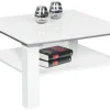 Couchtisch LENA 75 x 75 x 45 cm weiß