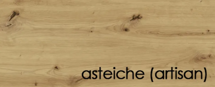 Couchtisch LIFT 110x60 cm Vulkanschwarz Supermatt / Asteiche Dekor