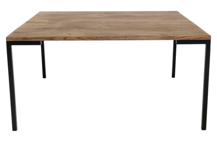 Couchtisch LUGANO 90 x 90 cm Eiche/ schwarz