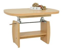 Couchtisch MICHAEL III 90-142 x 68 cm Buche Dekor