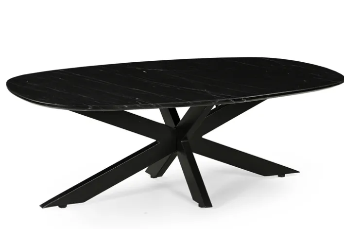 Couchtisch NOAH 120x70 cm Marmor Schwarz