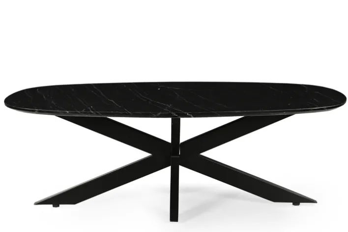 Couchtisch NOAH 120x70 cm Marmor Schwarz