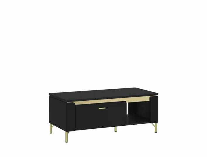 Couchtisch NORICA 110,4x46 cm schwarz matt