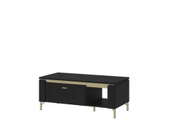 Couchtisch NORICA 110,4x46 cm schwarz matt