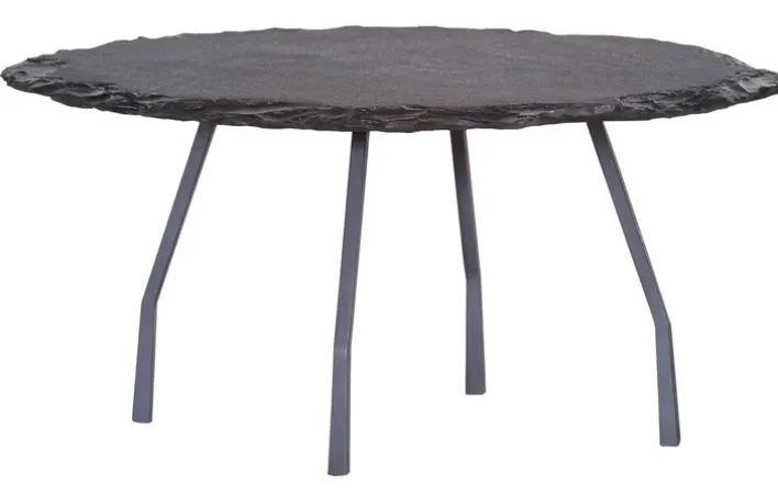 Couchtisch rund BOBBY 80 cm schwarz/ anthrazit