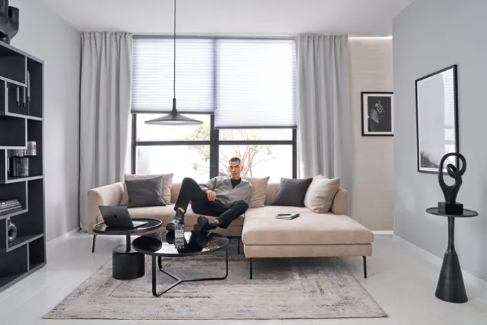 Couchtisch rund NEW YORK schwarz