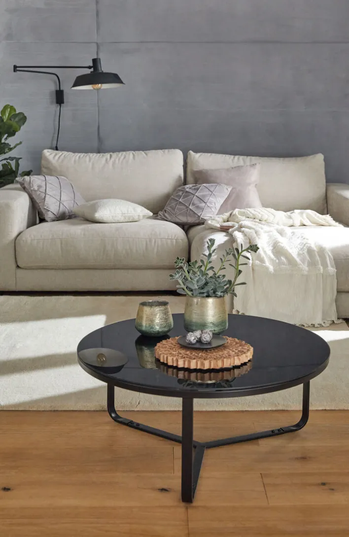 Couchtisch rund NEW YORK schwarz