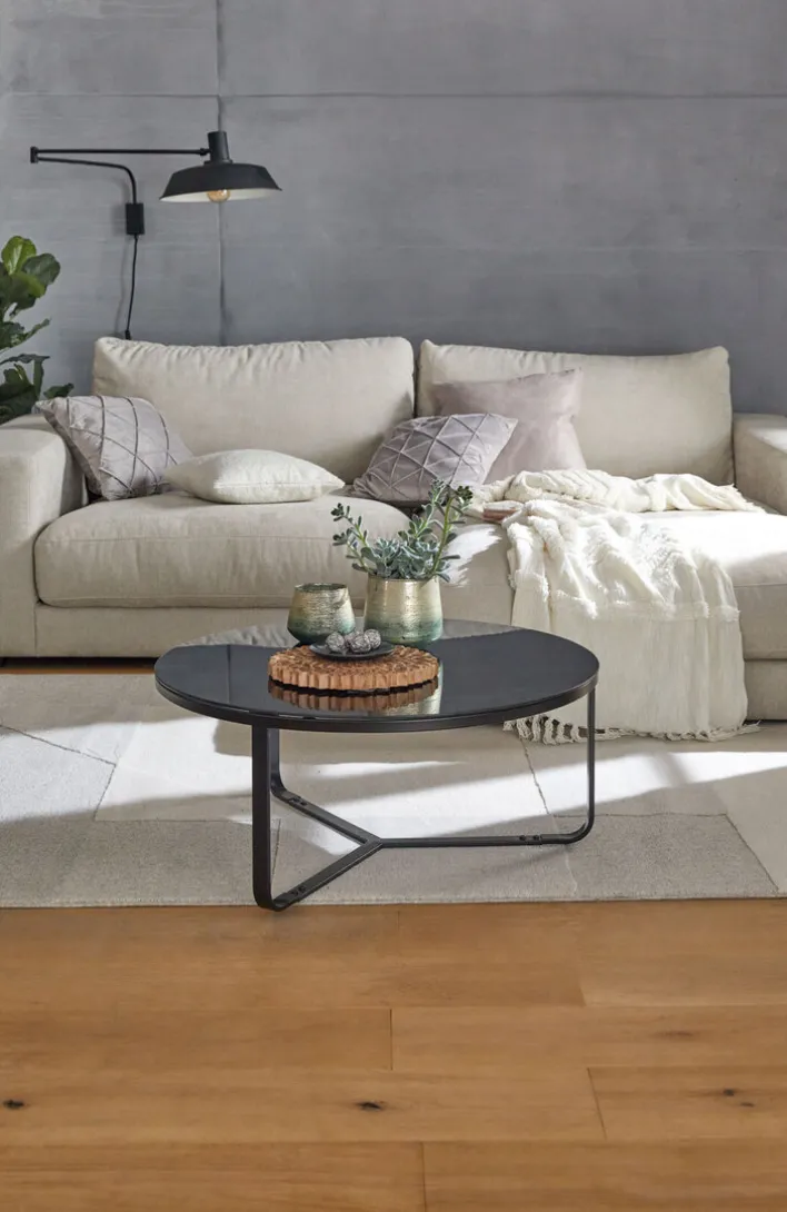 Couchtisch rund NEW YORK schwarz