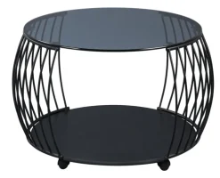 Couchtisch rund WASHINGTON schwarz