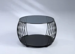 Couchtisch rund WASHINGTON schwarz