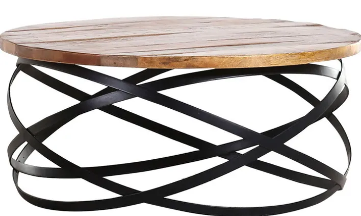 Couchtisch SAM 80 cm braun/ schwarz