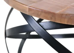 Couchtisch SAM 80 cm braun/ schwarz