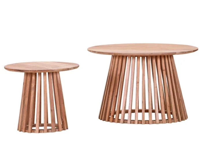 Couchtisch Set PIANO 2-teilig braun