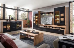 Couchtisch SONATE 110 x 64 cm braun/ schwarz