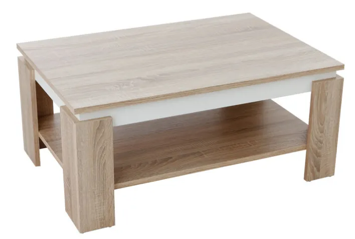 Couchtisch TIM II 90 x 60 cm Sonoma Eiche /weiß