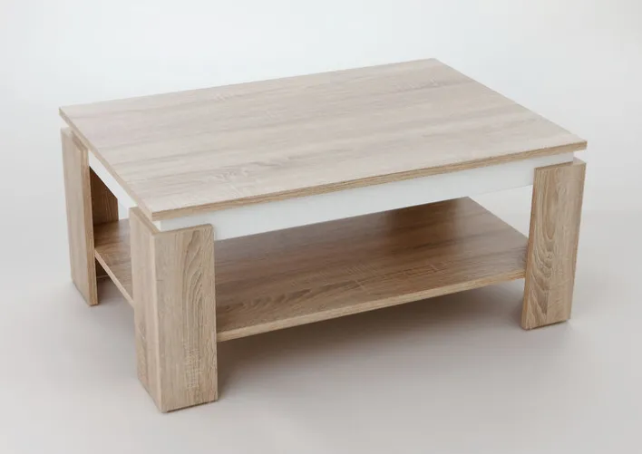 Couchtisch TIM II 90 x 60 cm Sonoma Eiche /weiß
