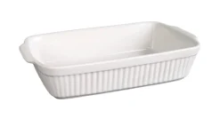 CreaTable Auflaufform CLASSIC Steinzeug weiß