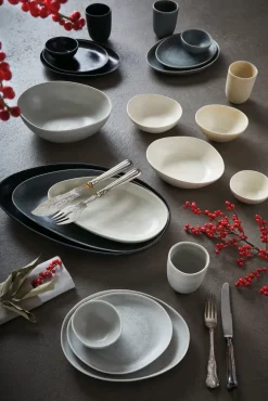 CreaTable Dipschale PIETRA Keramik graphitgrau