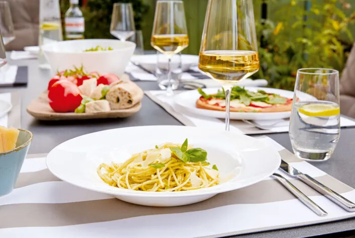 CreaTable Grill-/ Burgerteller ITALIEN PARTY weiß