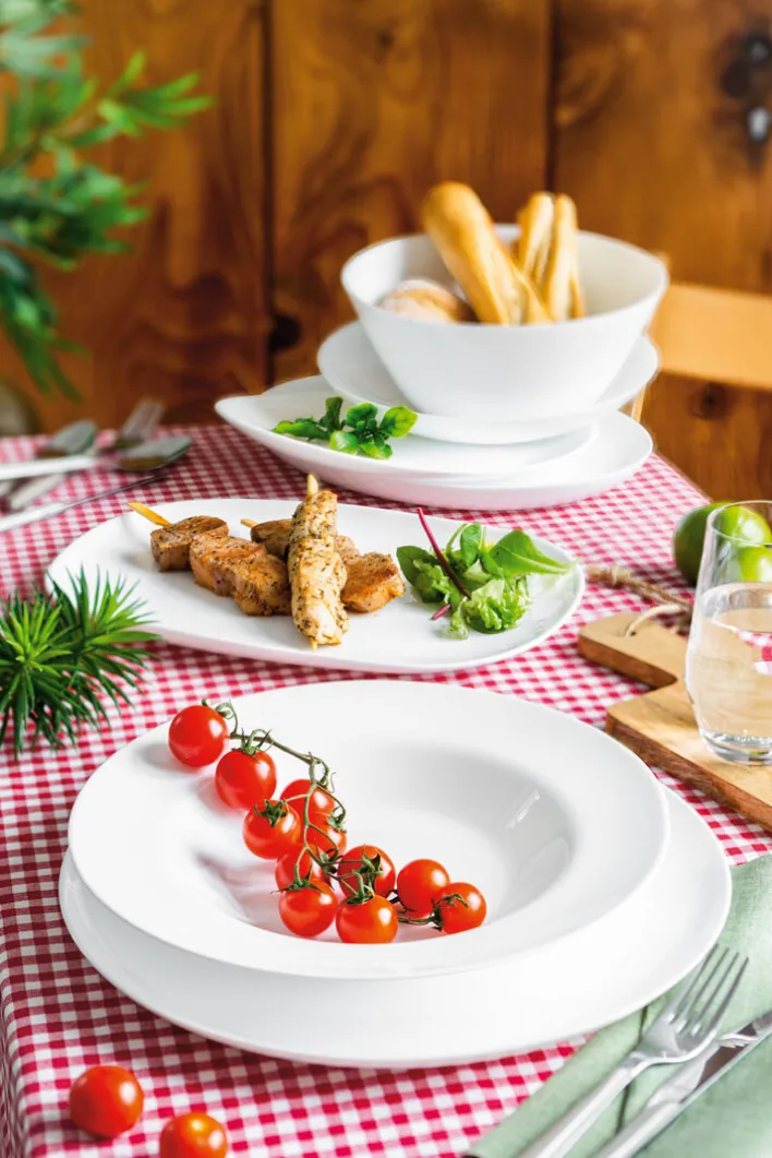 CreaTable Grill-/ Burgerteller ITALIEN PARTY weiß