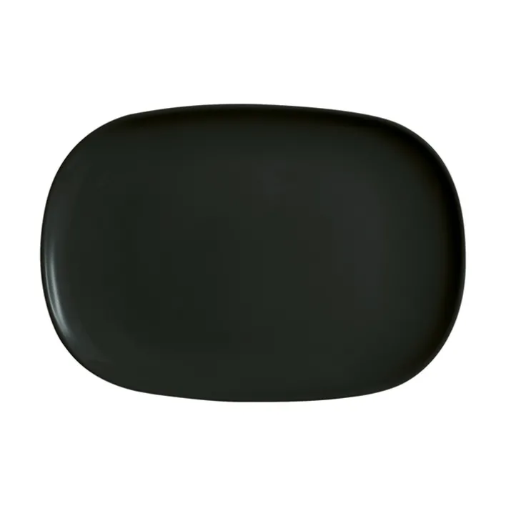 CreaTable Grillteller ITALIEN PARTY 34 cm Glas schwarz