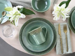 CreaTable Kaffeebecher CELADON Steinzeug 330 ml Grün