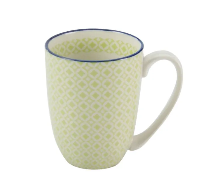 CreaTable Kaffeebecher MEDITERRAN 4er Set - je 300 ml grün