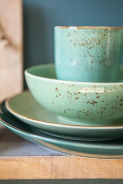 CreaTable Kombiservice NATURE COLLECTION GREEN LIFE 16-teilig grün