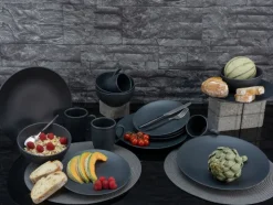 CreaTable Müslischale SOFT TOUCH 6er Set schwarz matt