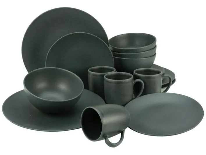 CreaTable Müslischale SOFT TOUCH 6er Set schwarz matt