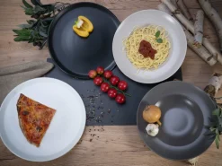 CreaTable Pastateller MANHATTAN 6er Set 27 cm weiß