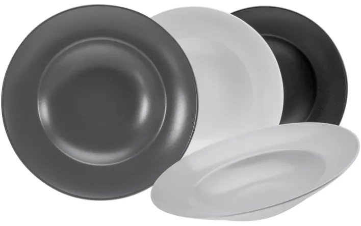 CreaTable Pastateller MANHATTAN 6er Set 27 cm weiß