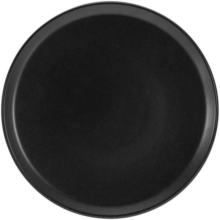 CreaTable Pizzateller XL MANHATTAN 6er Set 33 cm schwarz