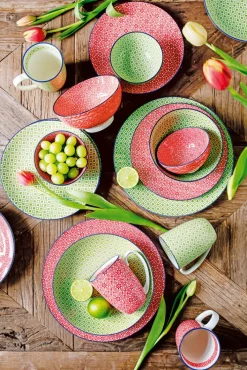 CreaTable Speiseteller MEDITERRAN 4er Set 27 cm blau