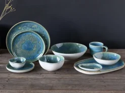 CreaTable Speiseteller YUKI 6er Set 28 cm Hochwertiges Steinzeug