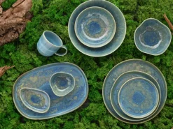 CreaTable Speiseteller YUKI 6er Set 28 cm Hochwertiges Steinzeug