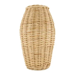 Dekovase 38 cm Weide naturfarbig