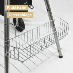 deluxe4home Holzkohlegrill KUGEL 64 x 59 cm schwarz