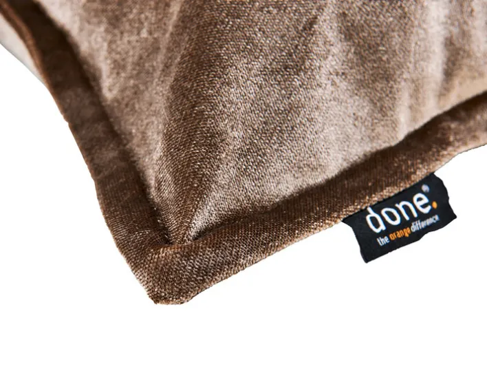 DONE Kissenhülle GLAM 65 x 65 cm taupe